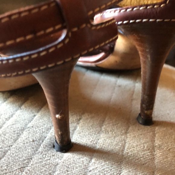 Celine brown women shoes size 36.5C, heels 2” - Picture 6 of 7